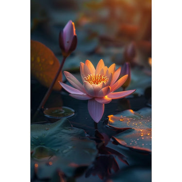 Pink Lotus Flower Canvas
